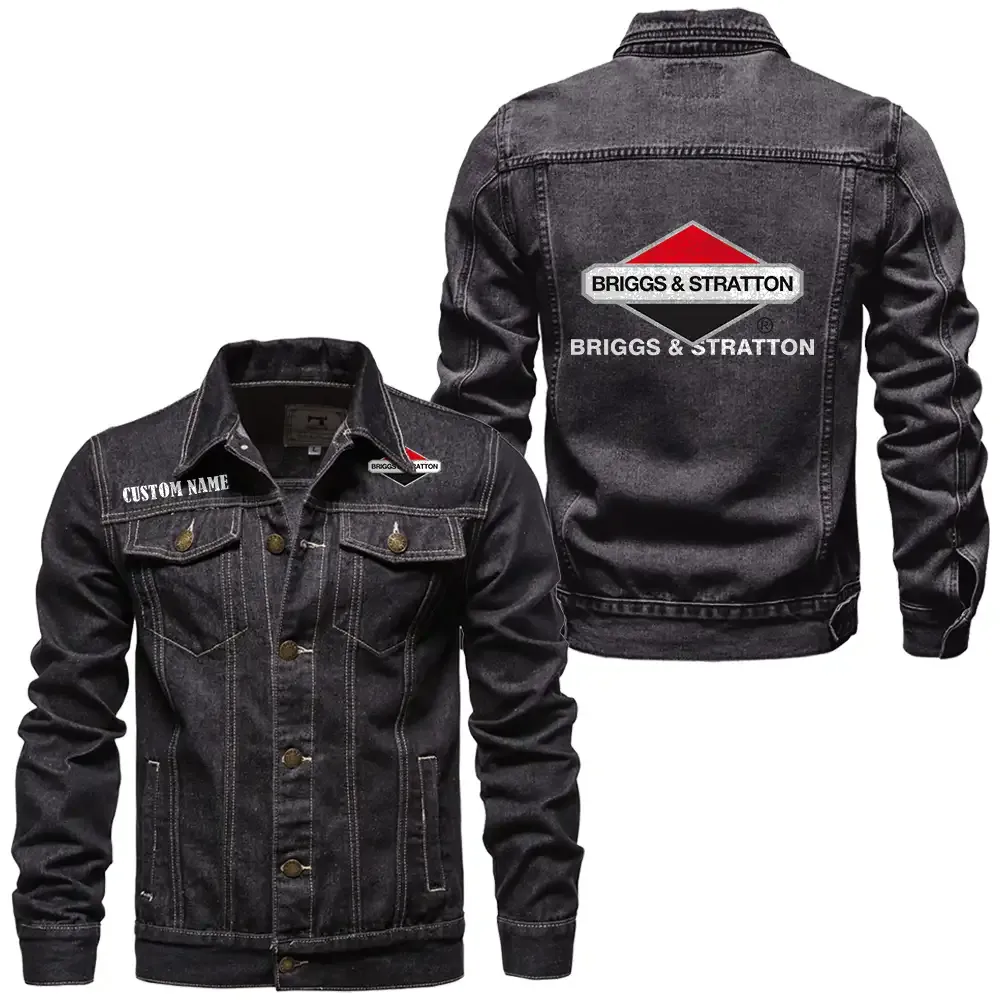 Engineered Fit Denim Jacket, Car Lover's Denim Jacket CAR190 - Black