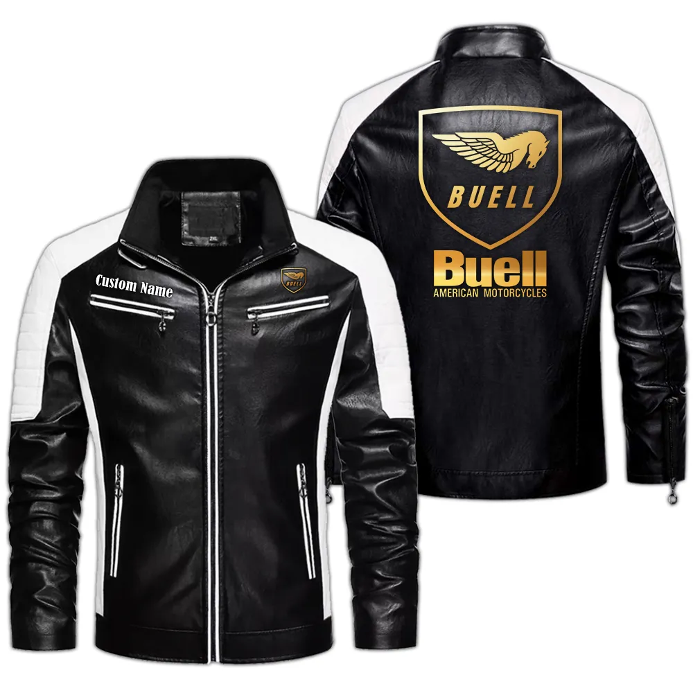 Track-Inspired Ride Men's Pu Leather Jacket, Gearhead Pride in PU CAR040 - Black