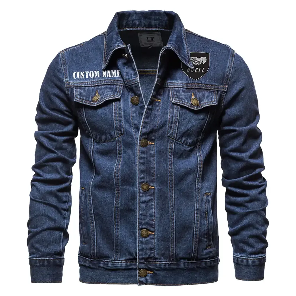 Lightweight Motorcycle Denim Jacket, Rugged Denim for Gearheads CAR190 - Dark Blue