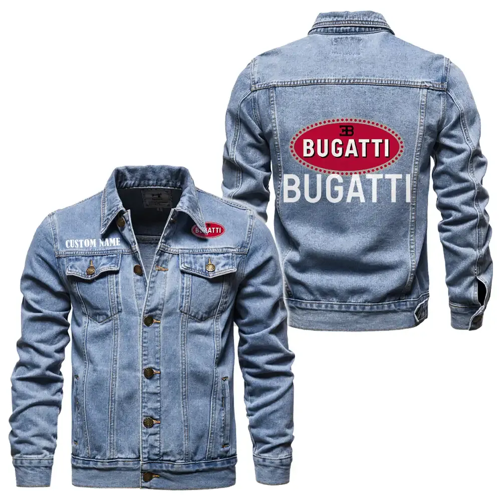 Exotic Automobile Denim Jacket, Performance Denim for Riders CAR190 - Light Blue