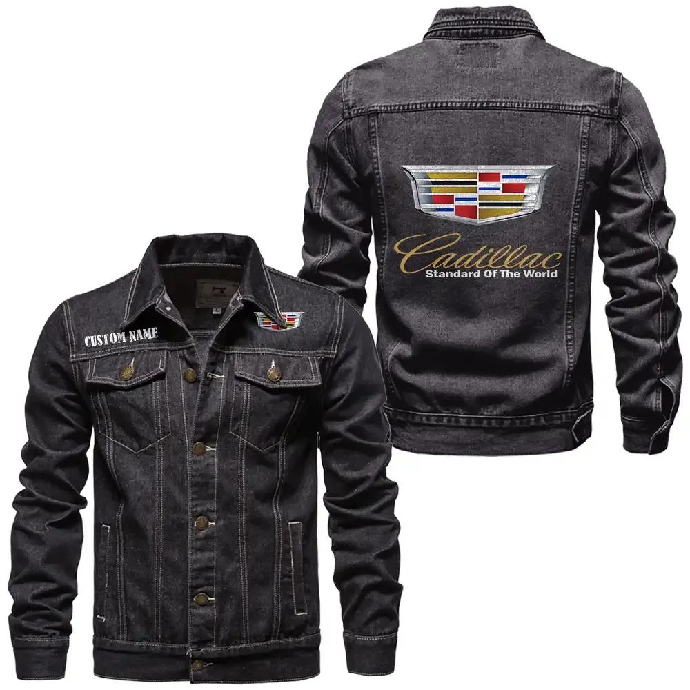 Executive Luxury Vehicle Denim Jacket, Garage-Ready Denim Wear CAR190 - Black