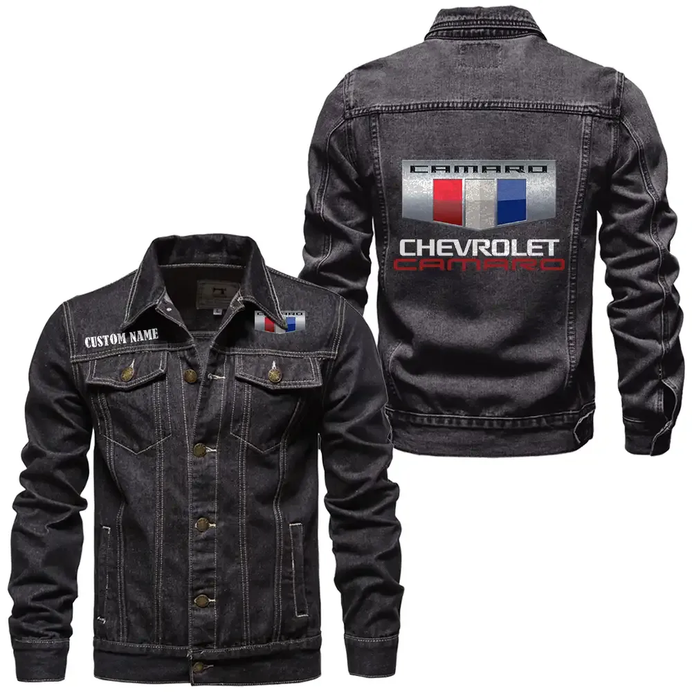 Speed Machine Denim Jacket, Durable Denim Road Spirit CAR190 - Black