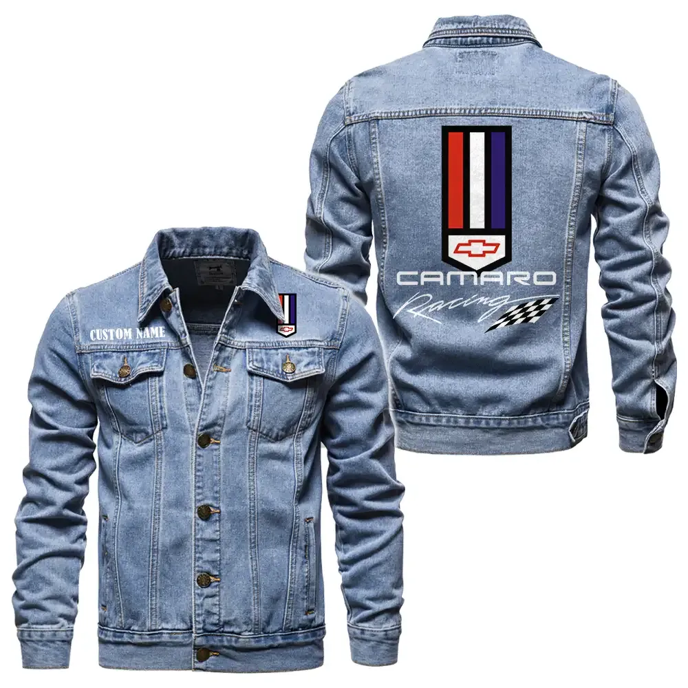 Road Fit Denim Jacket, Rugged Jacket Garage Comfort CAR190 - Light Blue