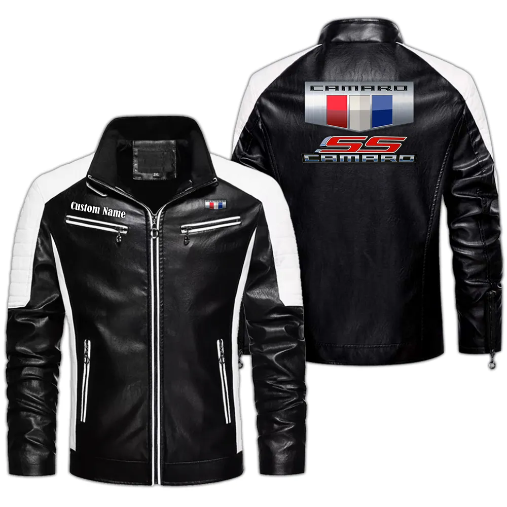 Track-Ready Car Men's Pu Leather Jacket, Rider Lifestyle PU Leather CAR040 - Black