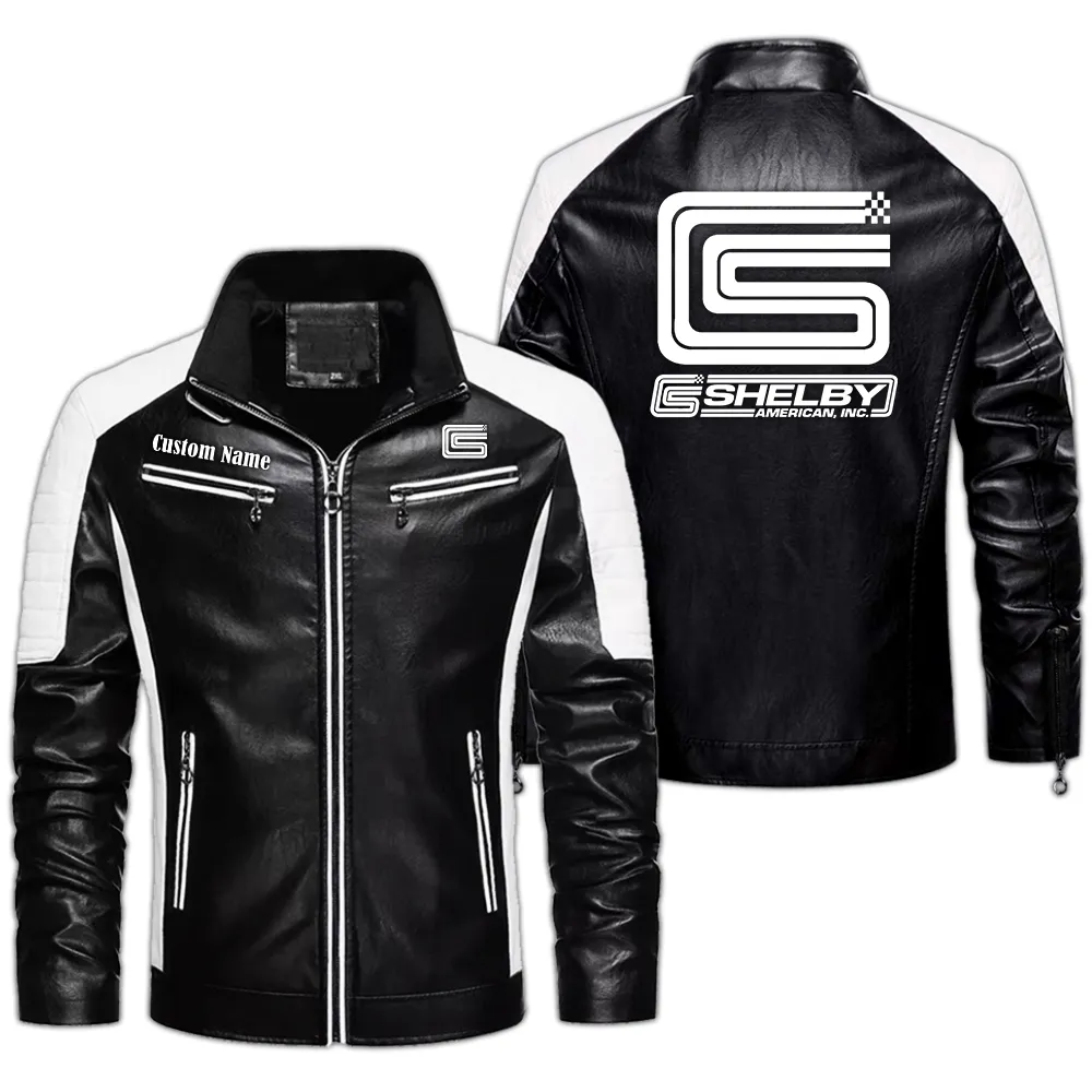 Bold Heritage Men's Pu Leather Jacket, Garage-Ready Leather Jacket CAR040 - Black