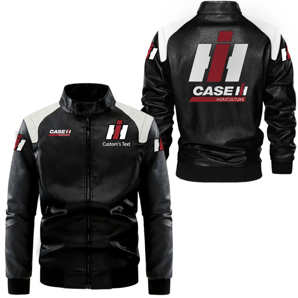 Crop Tiller Black And White Leather Jacket, Road-Ready Two-Tone Leather CAR080
