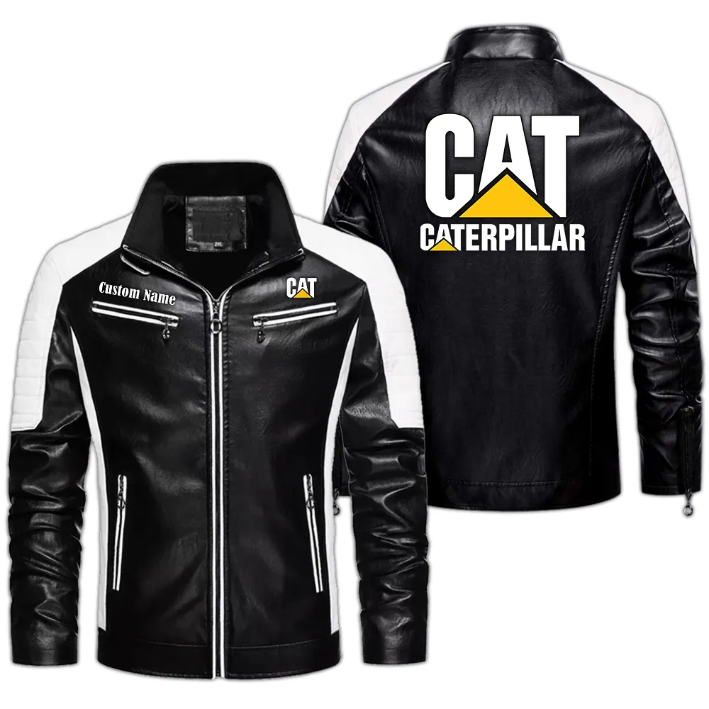 Industrial Loader Men's Pu Leather Jacket, Car Culture PU Jacket CAR040 - Black