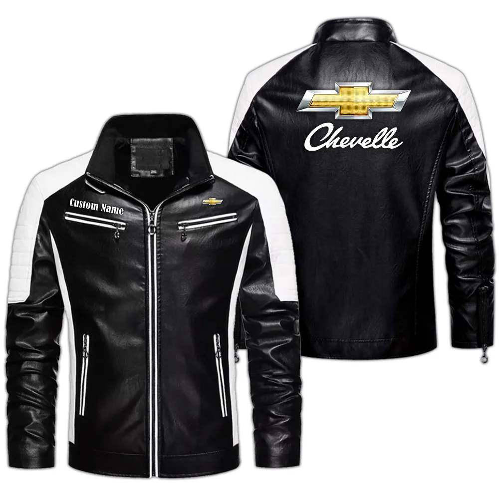 Muscle Car Men's Pu Leather Jacket, Rider Lifestyle PU Leather CAR040 - Black