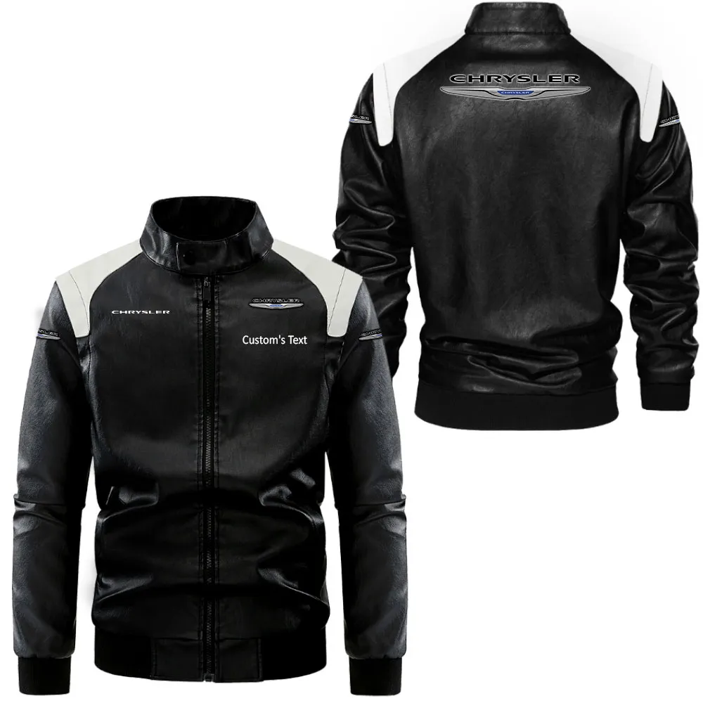 Premium Ride Black And White Leather Jacket, Streetwear Strength Leather Style CAR080