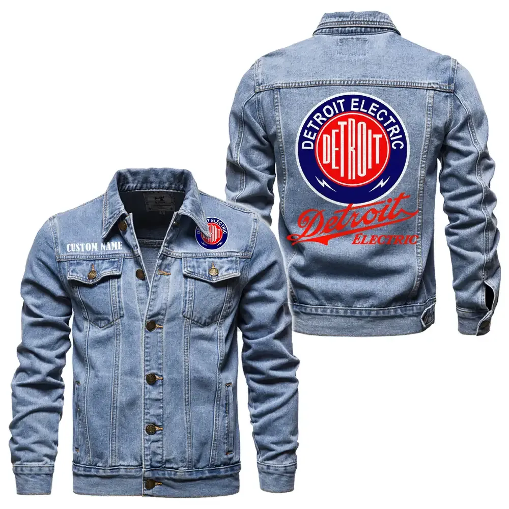 Road Spirit Denim Jacket, True Gearhead Denim Look CAR190 - Light Blue