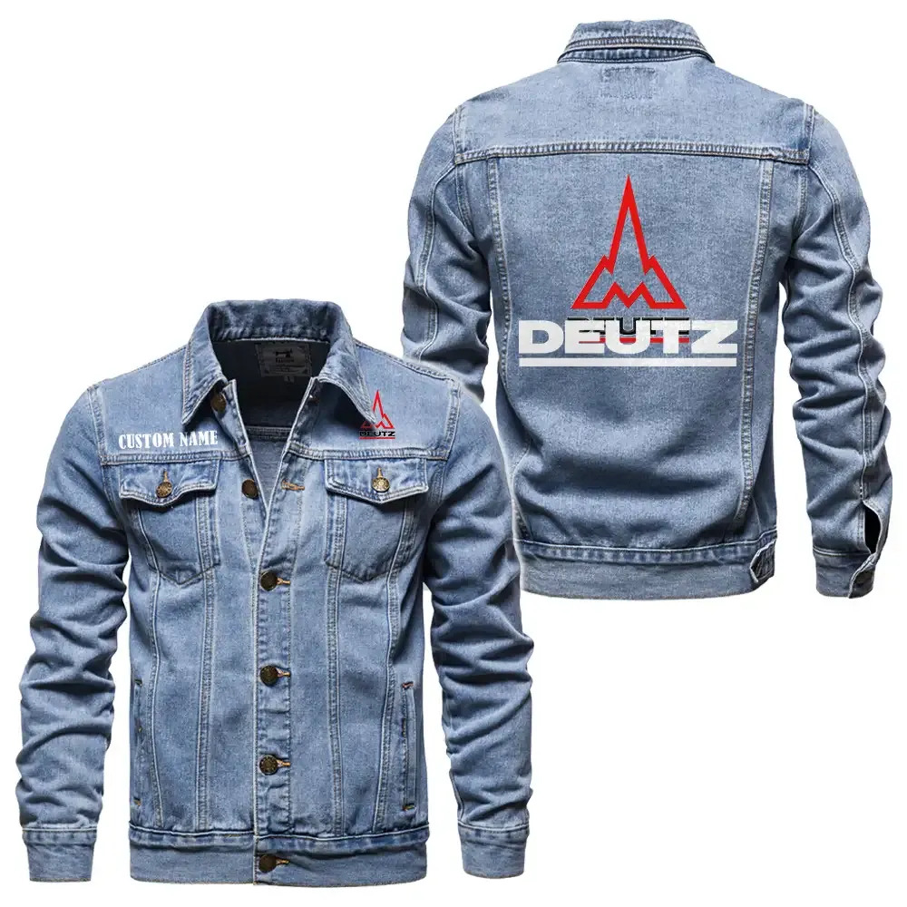 Tillage Tractor Denim Jacket, All-Season Denim for Riders CAR190 - Light Blue