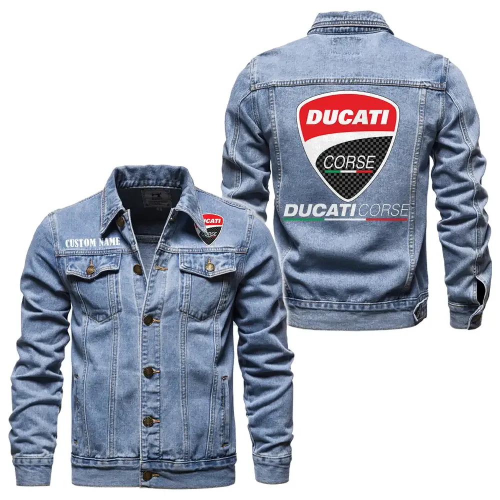 Track Hunter Denim Jacket, Road-Ready Denim Jacket CAR190 - Light Blue