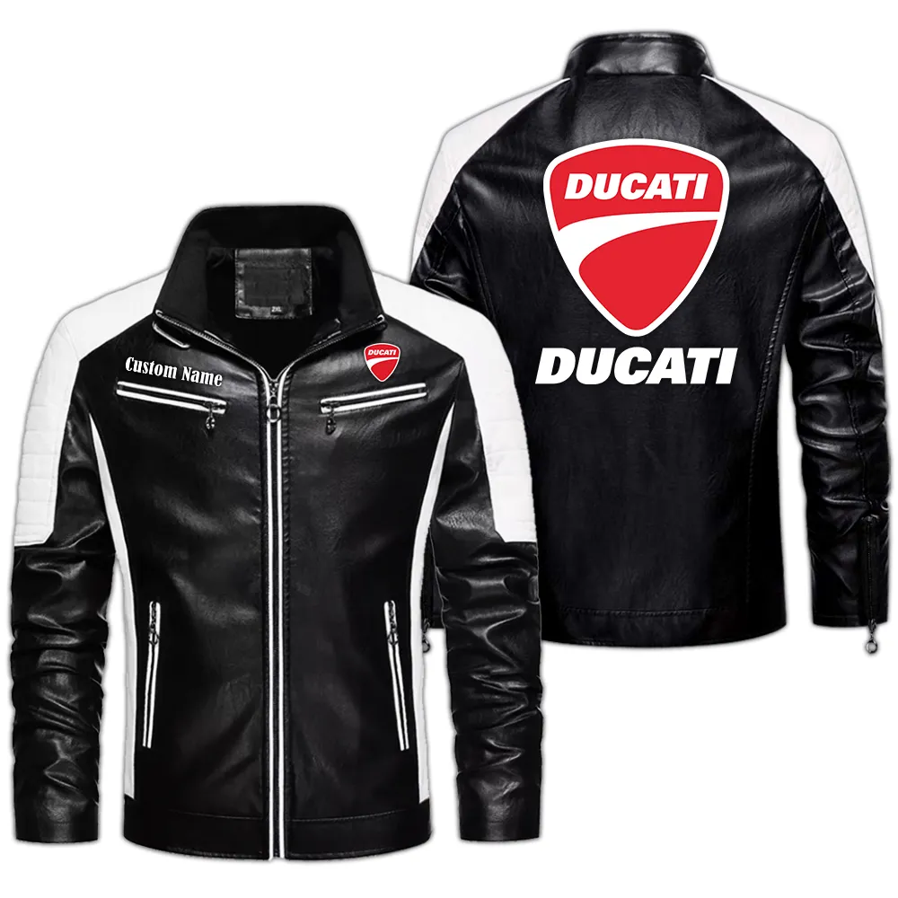Italian Sport Bike Men's Pu Leather Jacket, Performance PU Leather Jacket CAR040 - Black