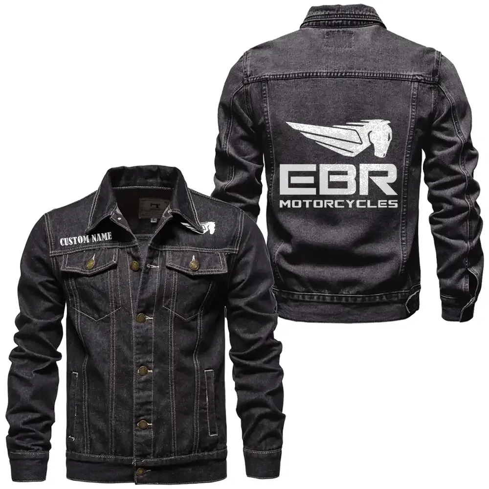 Racing Motion Denim Jacket, Ride Bold in Denim CAR190 - Black
