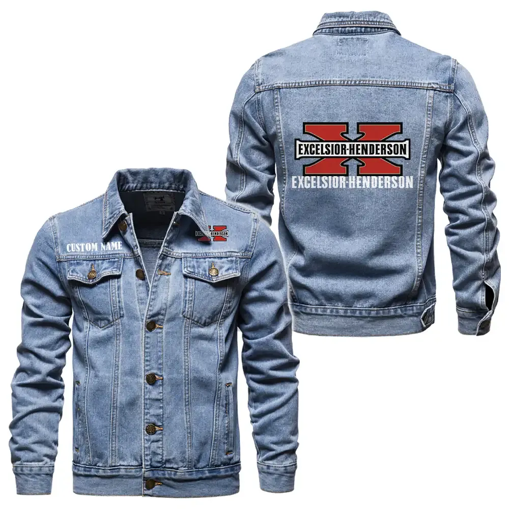 Bold Gear Denim Jacket, Streetwear Denim with Attitude CAR190 - Light Blue