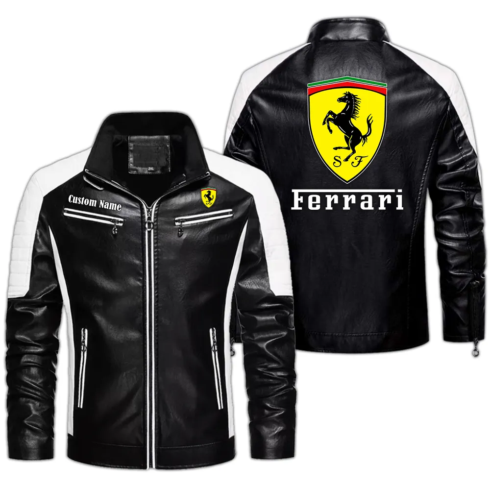 Superfast Road Car Men's Pu Leather Jacket, Gearhead Pride in PU CAR040 - Black