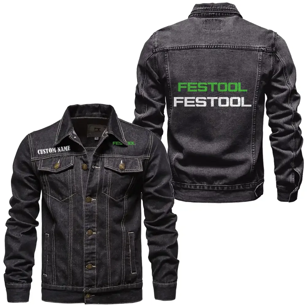 Precision Tools Denim Jacket, All-Season Denim for Riders CAR190 - Black