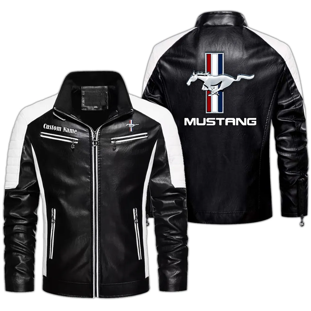 Touring Coupe Men's Pu Leather Jacket, Rugged Style for Drivers CAR040 - Black