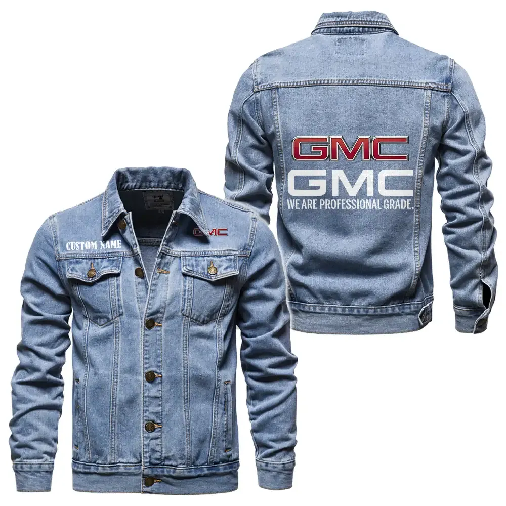 Full-Size Pickup Denim Jacket, True Gearhead Denim Look CAR190 - Light Blue