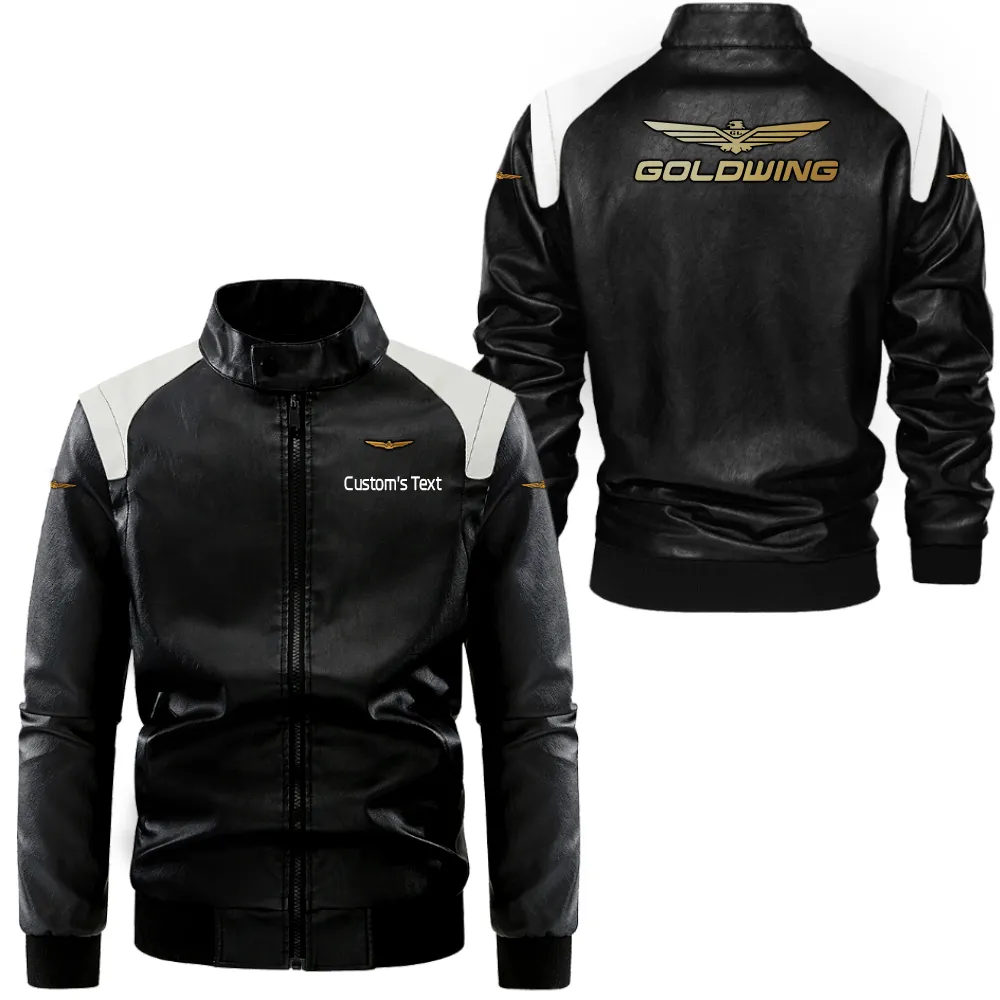 Endurance Road Bike Black And White Leather Jacket, Rugged Road Spirit Jacket CAR080