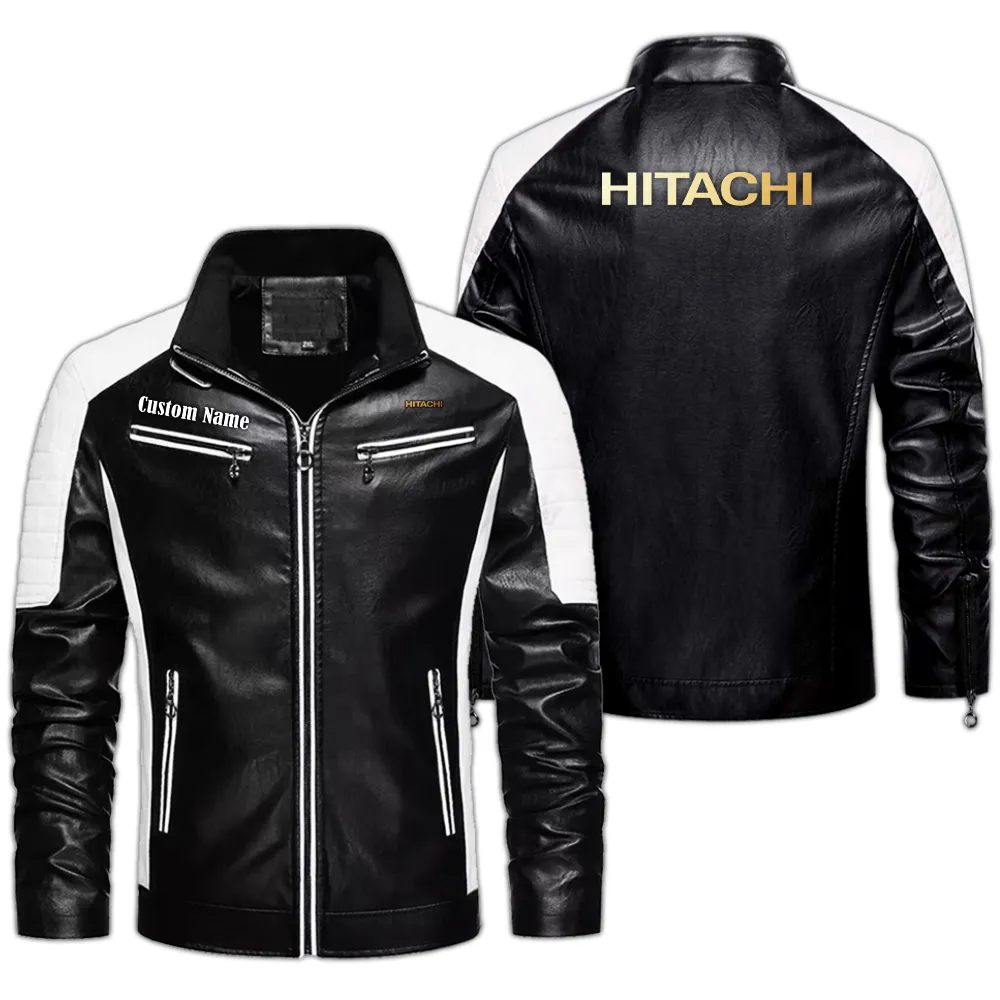 Strong Style Men's Pu Leather Jacket, Auto-Inspired PU Leather Style CAR040 - Black