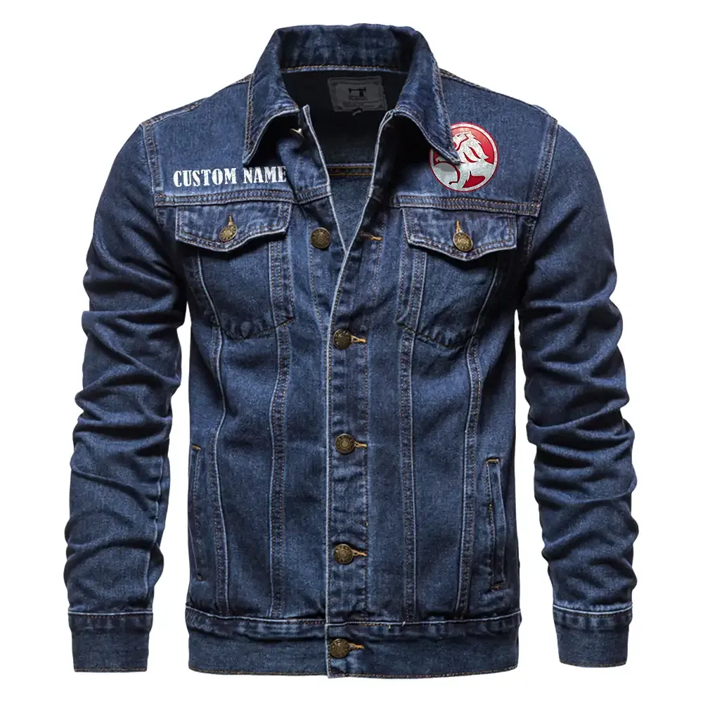 Passenger Car Denim Jacket, Motorcycle Pride Denim Style CAR190 - Dark Blue