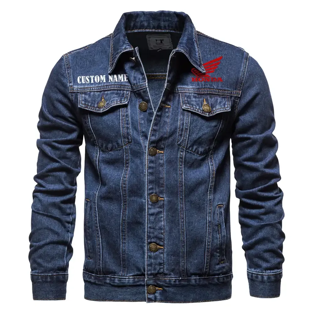 Bold Life Denim Jacket, Street Spirit Denim Jacket CAR190 - Dark Blue