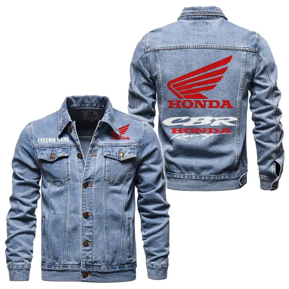 Durable Style Denim Jacket, Denim Strength for Drivers CAR190 - Light Blue