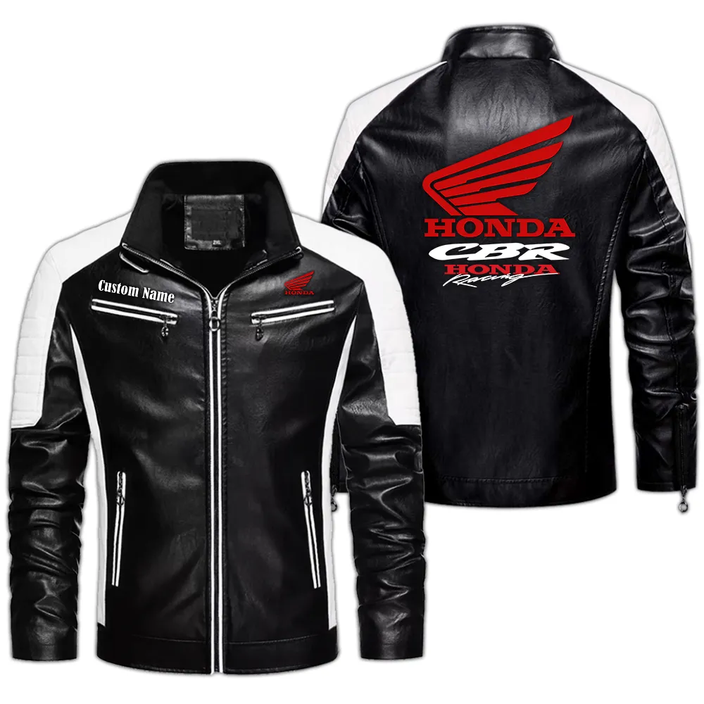 Crossover Men's Pu Leather Jacket, Gearhead Pride in PU CAR040 - Black