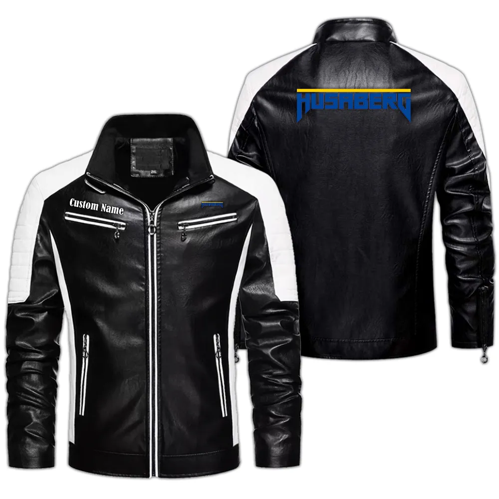 Agile Dirt Bike Men's Pu Leather Jacket, Driven Style PU Leather CAR040 - Black
