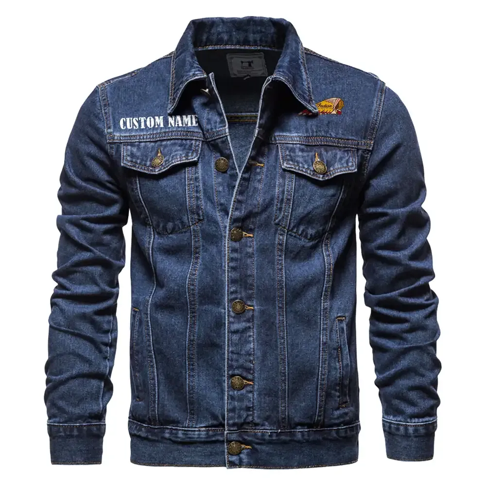 Street Cruiser Denim Jacket, Durable Denim Road Spirit CAR190 - Dark Blue