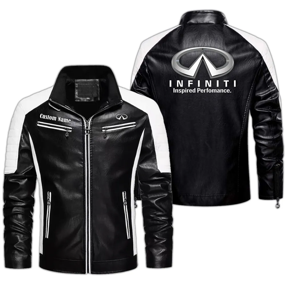 Luxury SUV Men's Pu Leather Jacket, Driven Style PU Leather CAR040 - Black