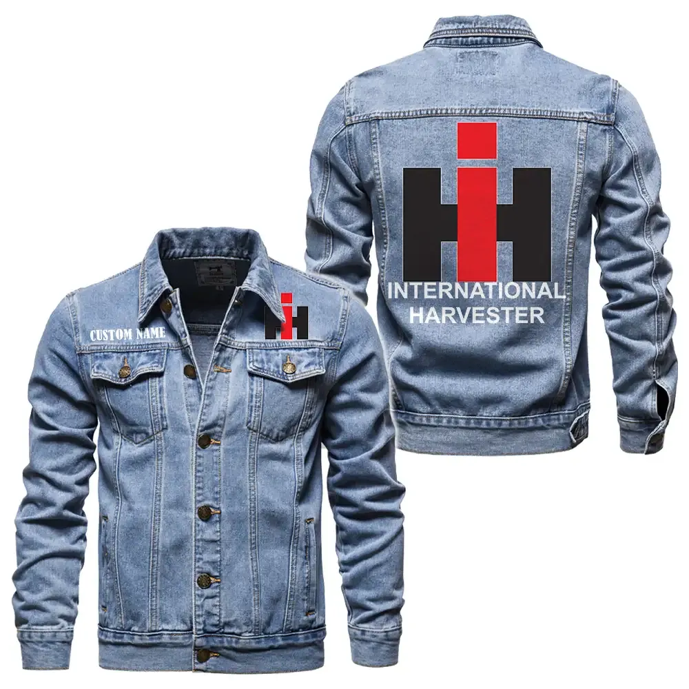 Farm Work Machine Denim Jacket, Streetwear Denim with Attitude CAR190 - Light Blue