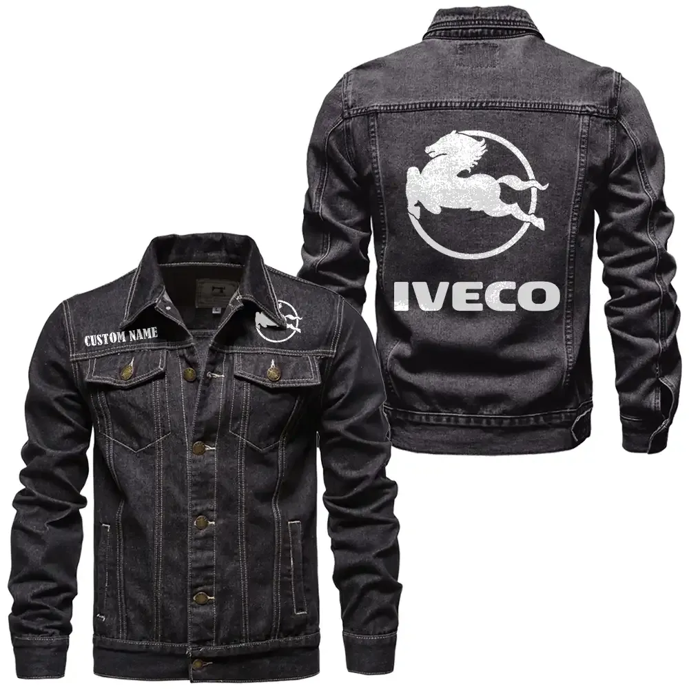 TractorPro Machines Denim Jacket, Rider Lifestyle Denim Jacket CAR190 - Black