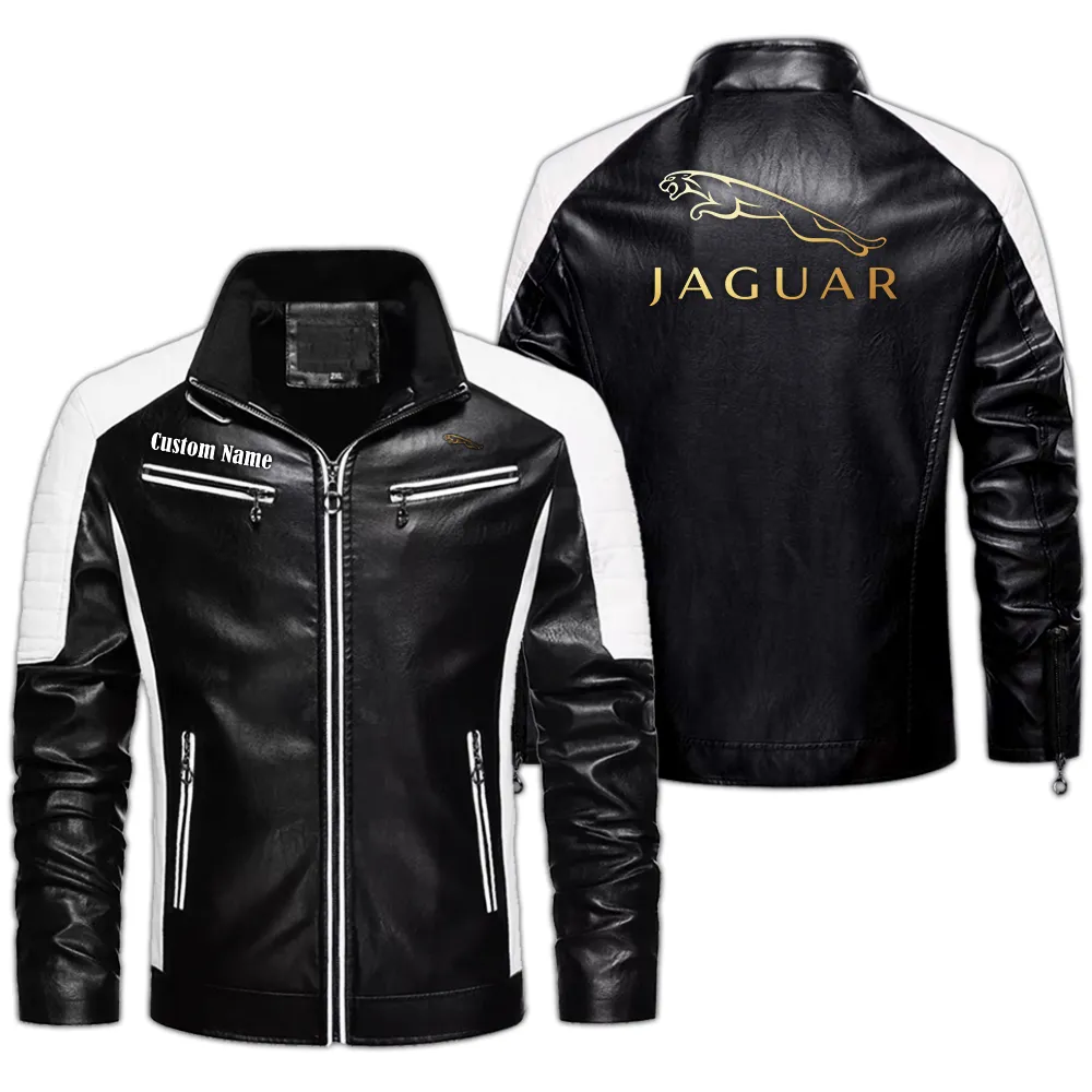 Convertible Off-Road Ride Men's Pu Leather Jacket, Car Culture PU Jacket CAR040 - Black
