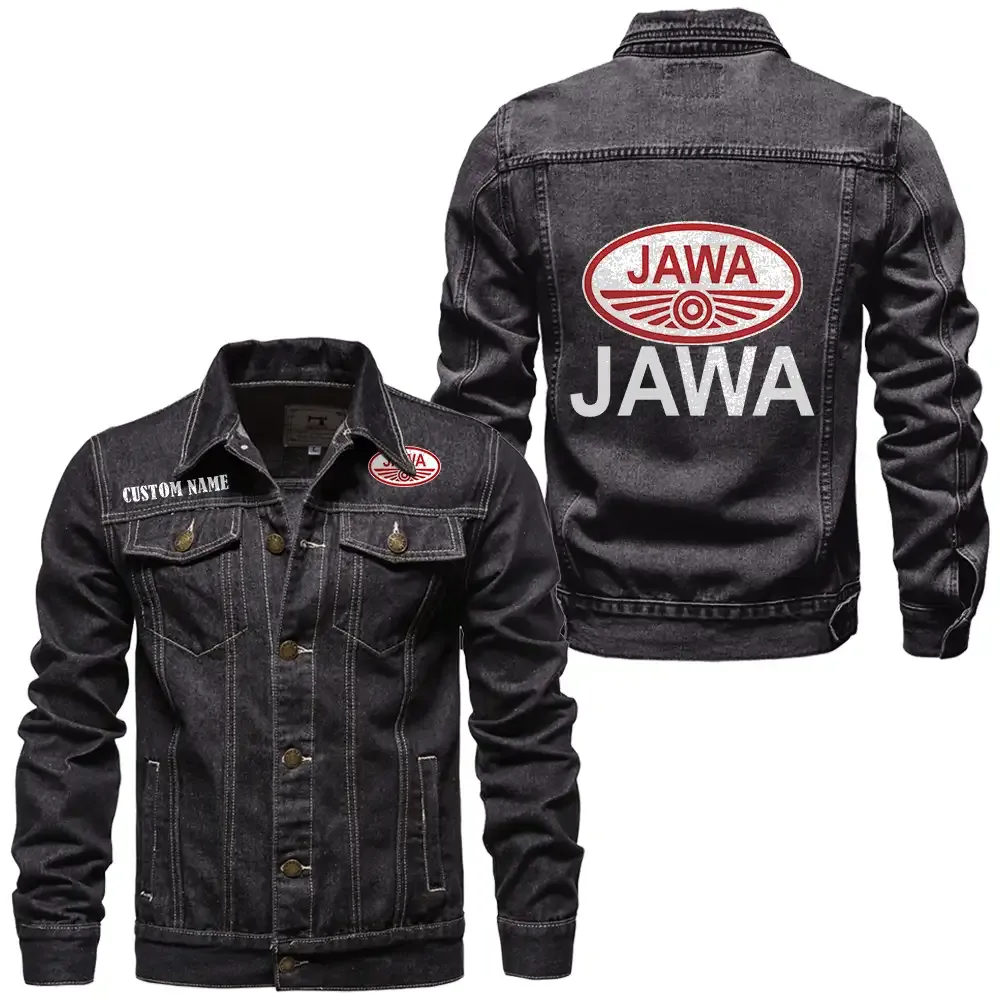 Bold Style Denim Jacket, Garage-Ready Denim Wear CAR190 - Black