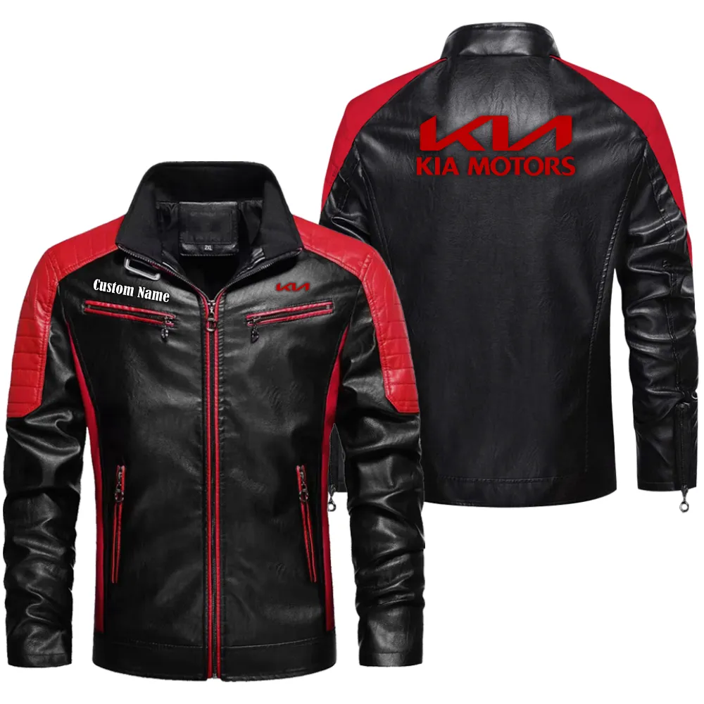 Everyday Vehicle Men's Pu Leather Jacket, Everyday Rugged PU Jacket CAR040 - Red