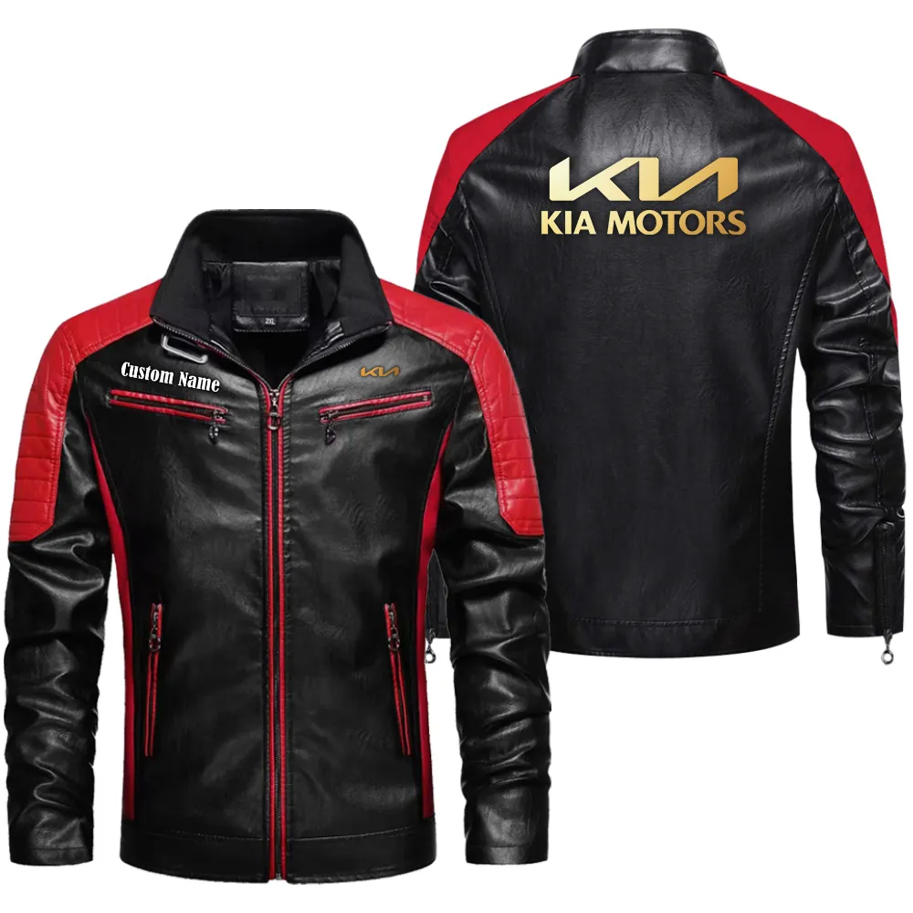 Everyday Vehicle Men's Pu Leather Jacket, Road Tested PU Leather CAR040 - Red