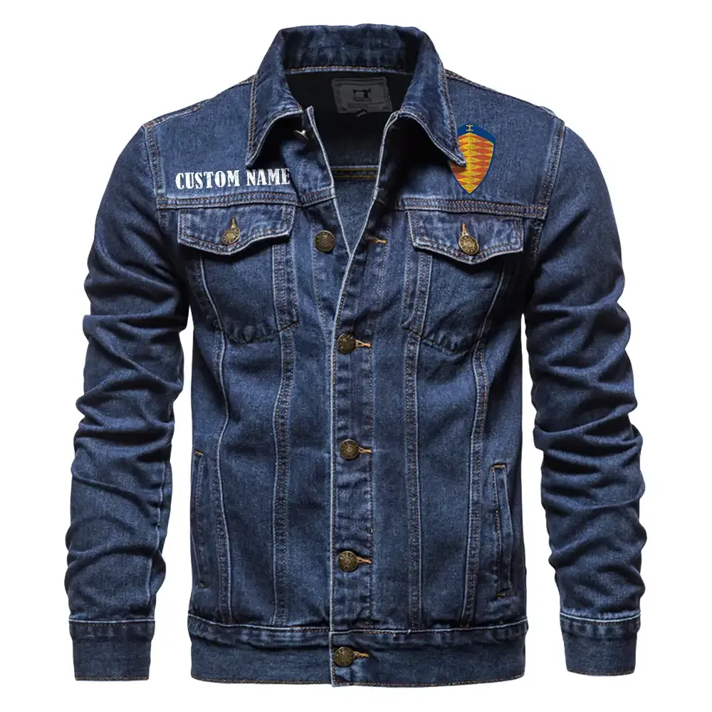 High-Performance Supercar Denim Jacket, Car Lover's Denim Jacket CAR190 - Dark Blue