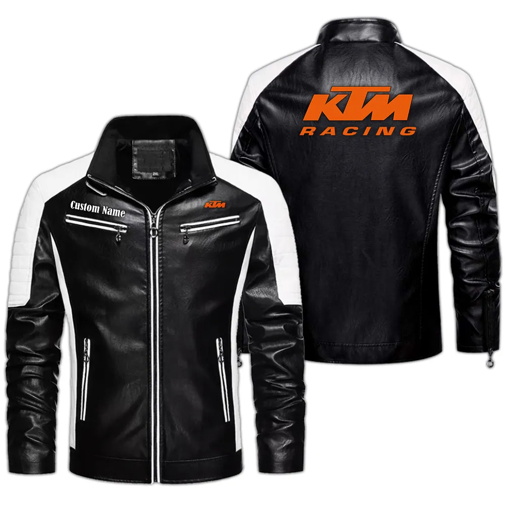 Adventure Two-Wheeler Men's Pu Leather Jacket, Rider Lifestyle PU Leather CAR040 - Black