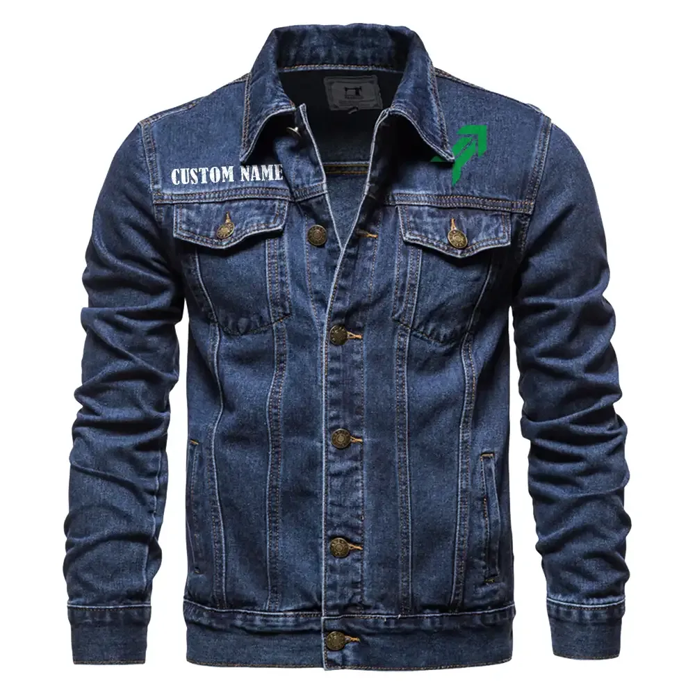 Utility Fit Denim Jacket, Rugged Denim for Gearheads CAR190 - Dark Blue