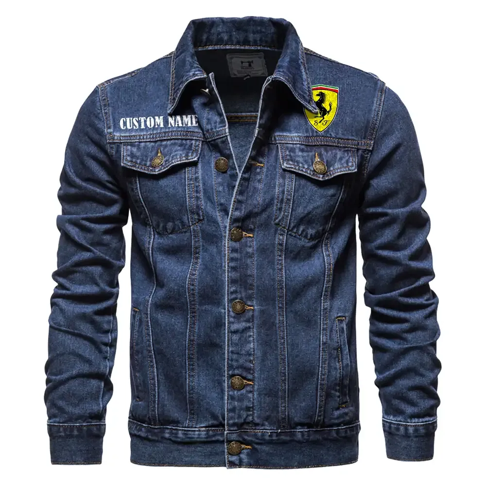 Speed Motion Denim Jacket, Rugged Style Everyday Denim CAR190 - Dark Blue