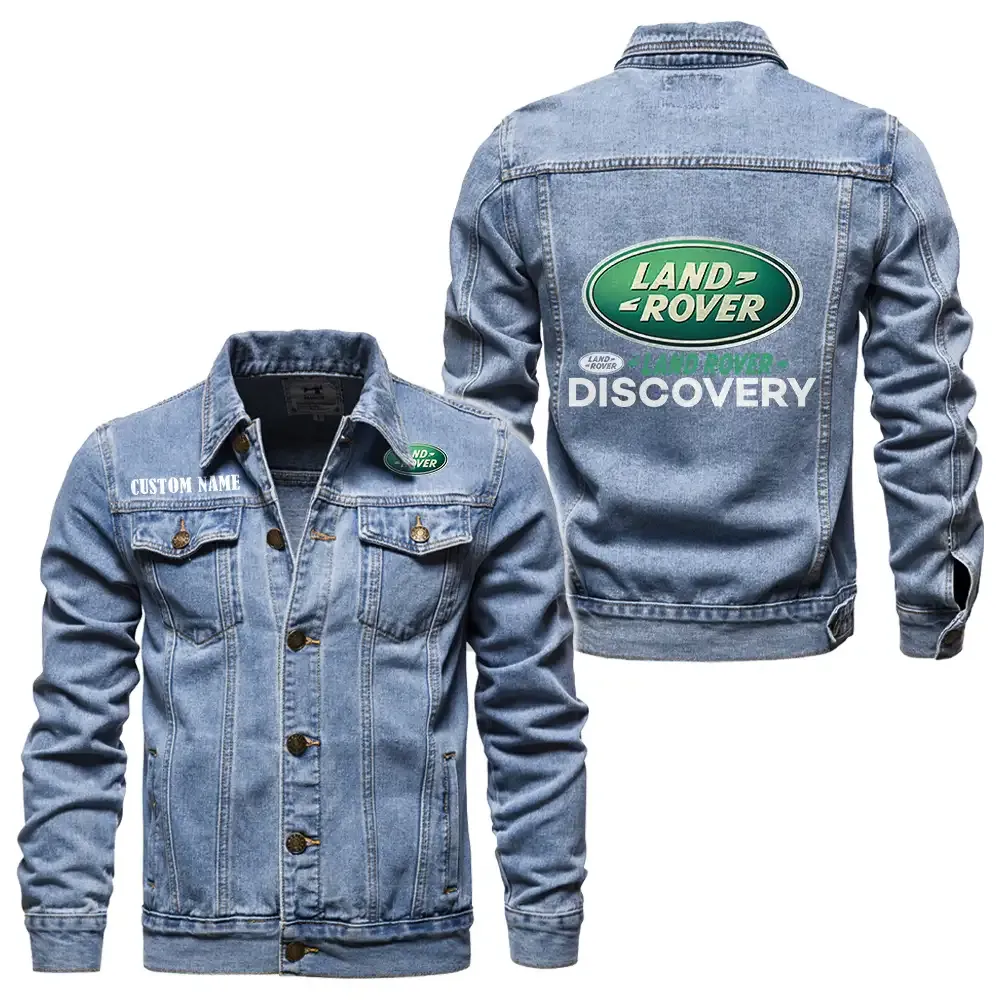 Off-Road Vehicle Brand Denim Jacket, Streetwear Denim with Attitude CAR190 - Light Blue
