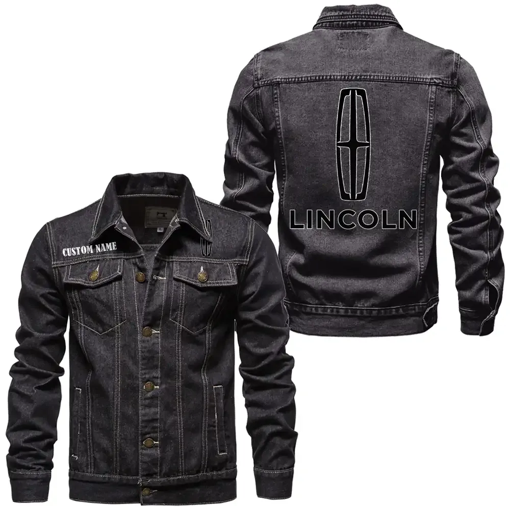 Full-Size Sedan Denim Jacket, All-Season Denim for Riders CAR190 - Black