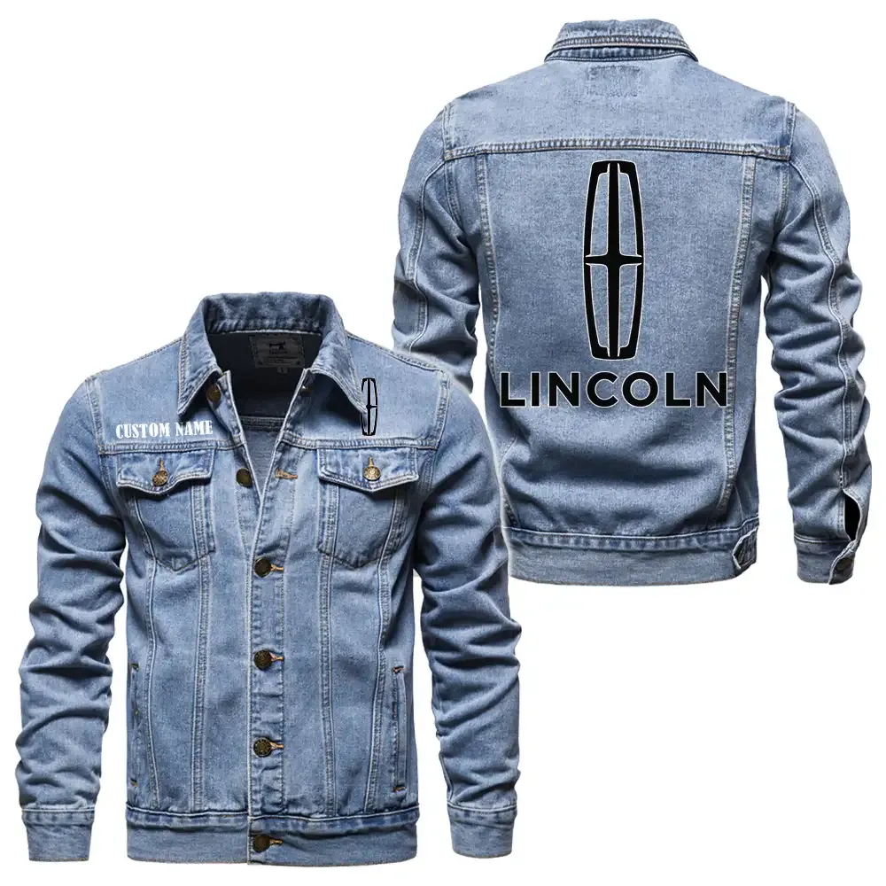 Elegant Auto Denim Jacket, Road-Ready Denim Jacket CAR190 - Light Blue