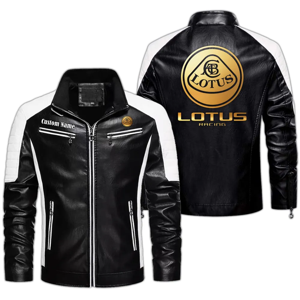 Exotic Sports Car Men's Pu Leather Jacket, Road Spirit PU Strength CAR040 - Black