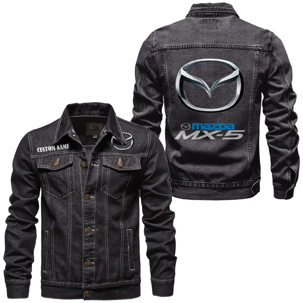 Road Spirit Denim Jacket, Ride Bold in Denim CAR190 - Black