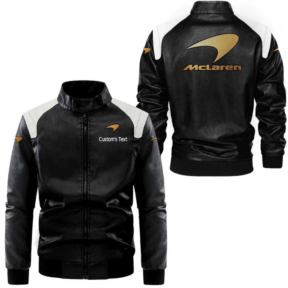 Speed Legend Black And White Leather Jacket, Rugged Everyday Two-Tone Jacket CAR080
