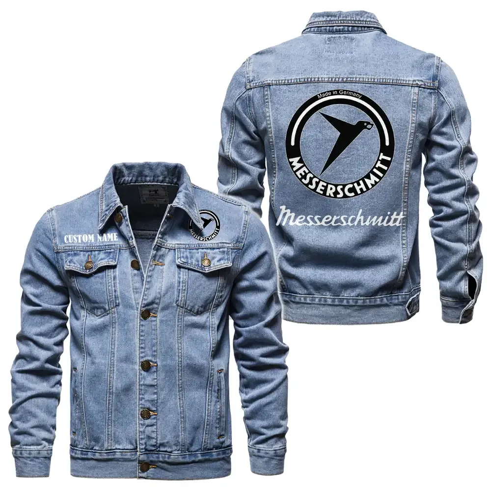 Post-War City Vehicle Denim Jacket, Durable Denim Road Spirit CAR190 - Light Blue