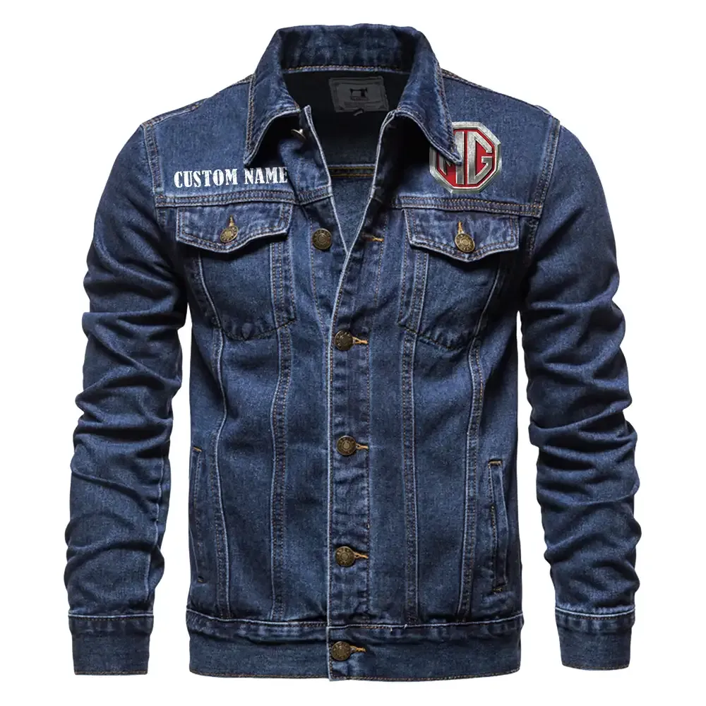 Compact Roadster Denim Jacket, Bold Denim for Riders CAR190 - Dark Blue